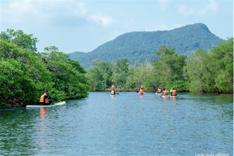 Trekking and Kayaking on Rach Tram River, North Island